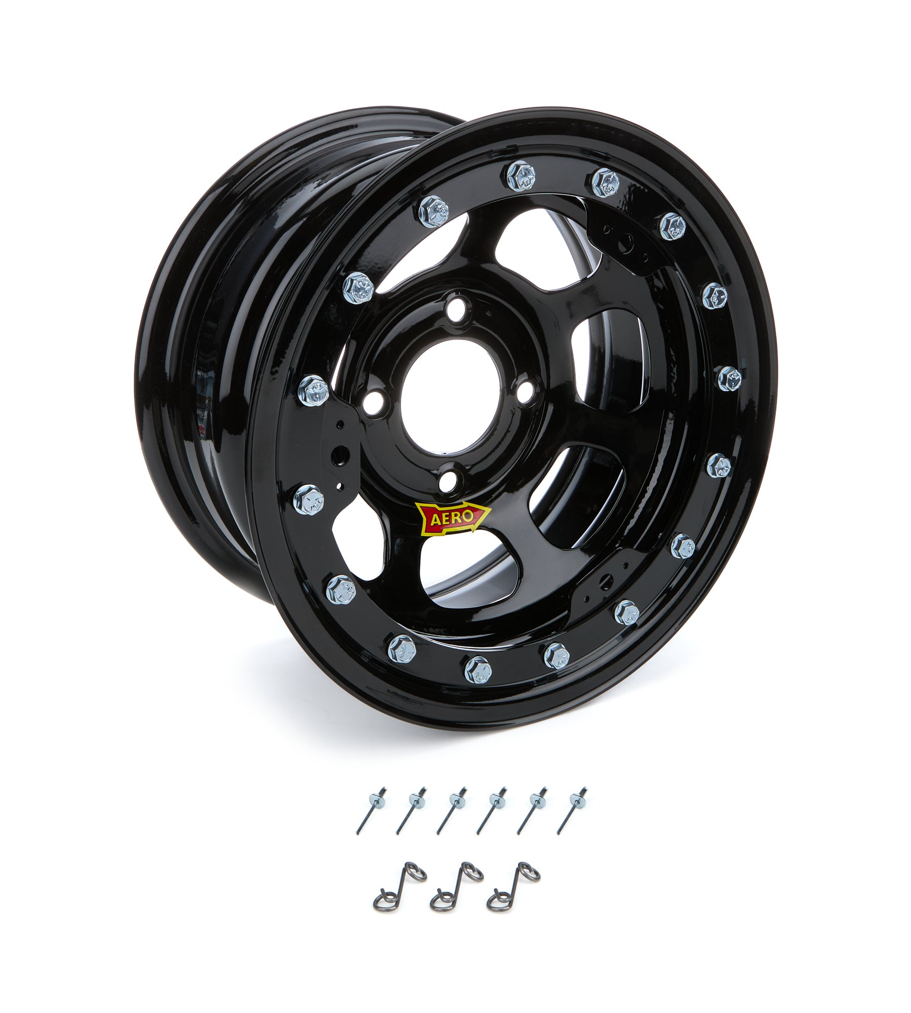 Aero Race Wheels 33-174530 Wheel 13x7 3in 4.50in BC Black Aero Race Wheels 33-174530
