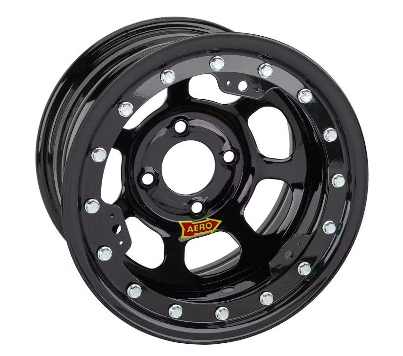 Aero Race Wheels 33-174530X Wheel 13x7 3in 4.50in BC Black Light Weight Aero Race Wheels 33-174530X