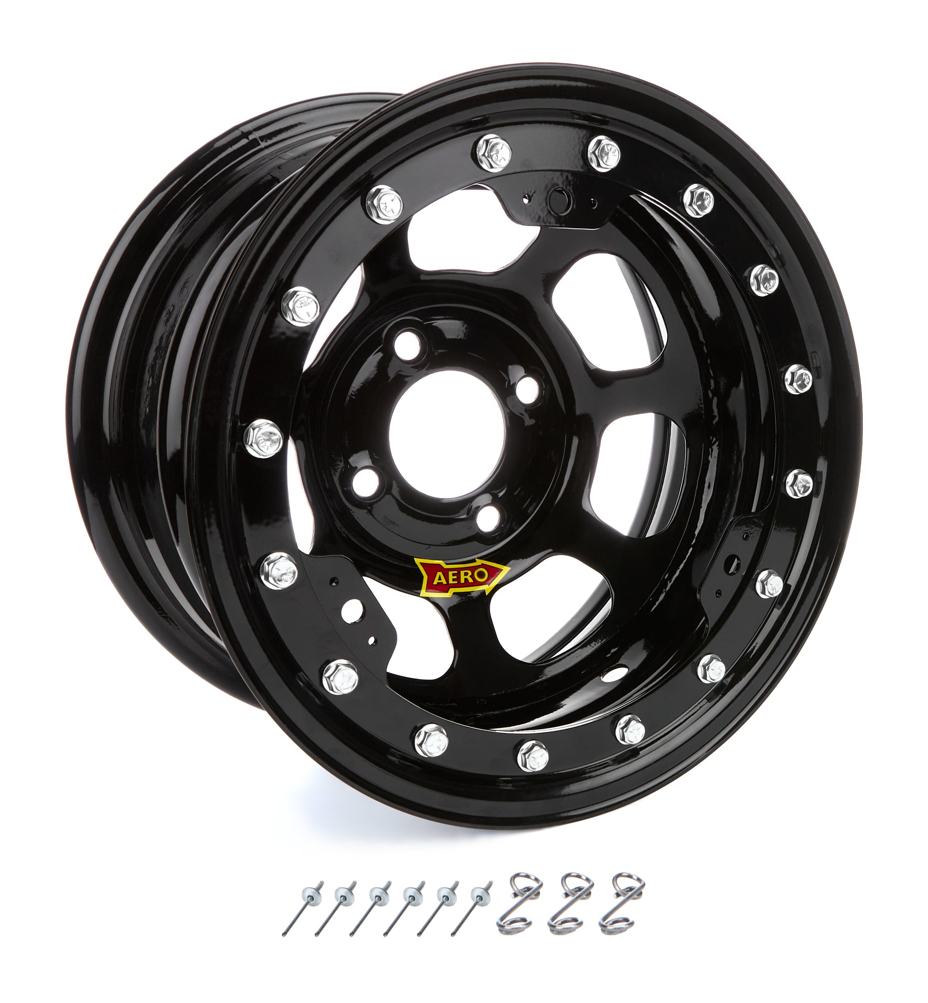 Aero Race Wheels 33-184520B 13x8 2in. 4.50 Black Beadlock Wheel Aero Race Wheels 33-184520B
