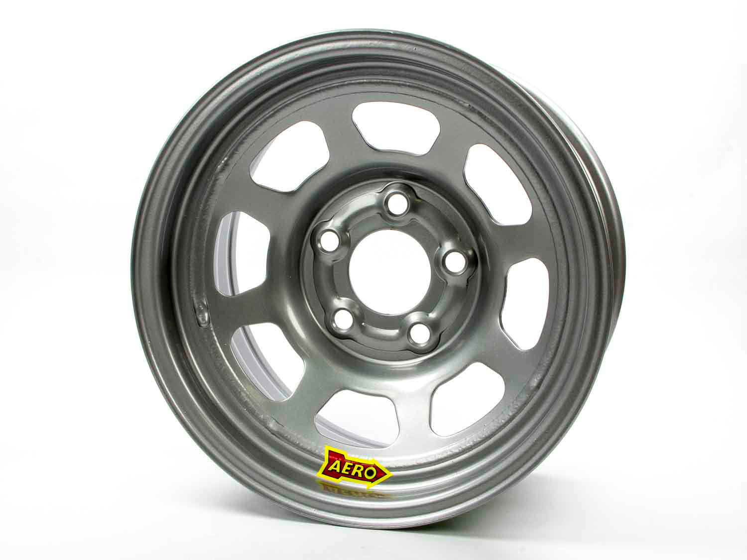Aero Race Wheels 50-085020 15x8 2in. 5.00 Silver Aero Race Wheels 50-085020