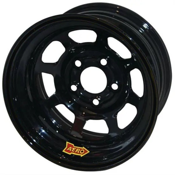 Aero Race Wheels 50-104720 15x10 2in. 4.75 Black Aero Race Wheels 50-104720