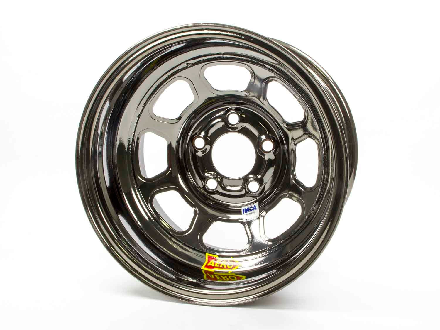 Aero Race Wheels 52-985020BLK 15x8 2in 5.00 Black Chrome Aero Race Wheels 52-985020BLK