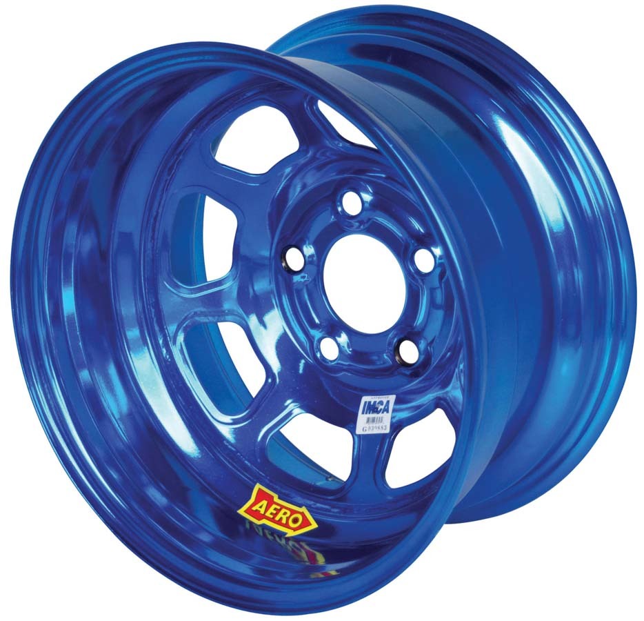 Aero Race Wheels 52-985030BLU 15x8 3in 5.00 Blue Chrome Aero Race Wheels 52-985030BLU
