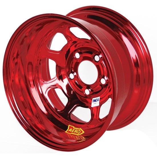 Aero Race Wheels 52-985030RED 15x8 3in 5.00 Red Chrome Aero Race Wheels 52-985030RED