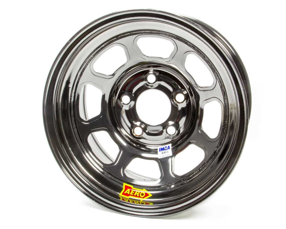 Aero Race Wheels 52-985040BLK 15x8 4in 5.00 Black Chrome Aero Race Wheels 52-985040BLK