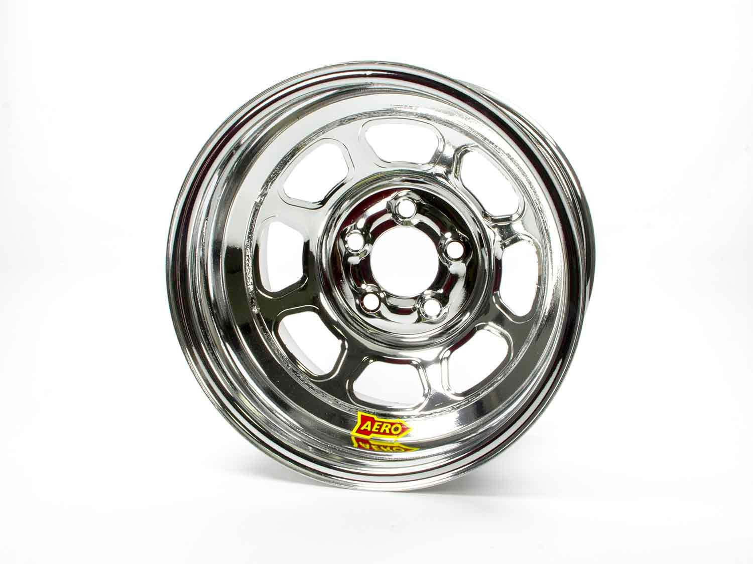 Aero Race Wheels 56-284710 15x8 1in 4.75 Chrome Spun Extreme Bead Aero Race Wheels 56-284710