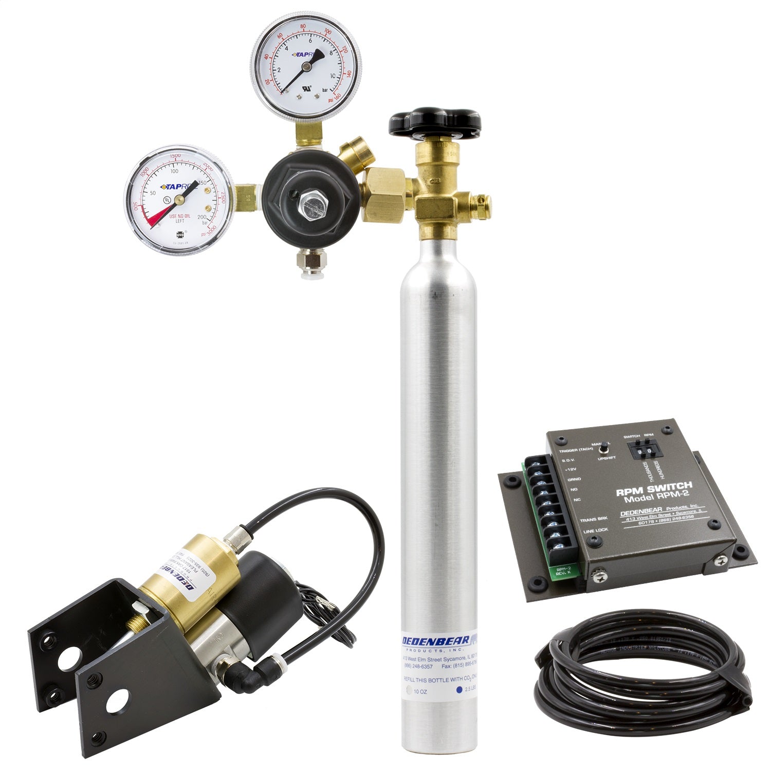 Dedenbear AS1K CO2 SHIFTER KIT; CO2 BOTTLE/RPM SWITCH; 3 SPEED REV.; TURBO ACTION CHEETAH Dedenbear AS1K