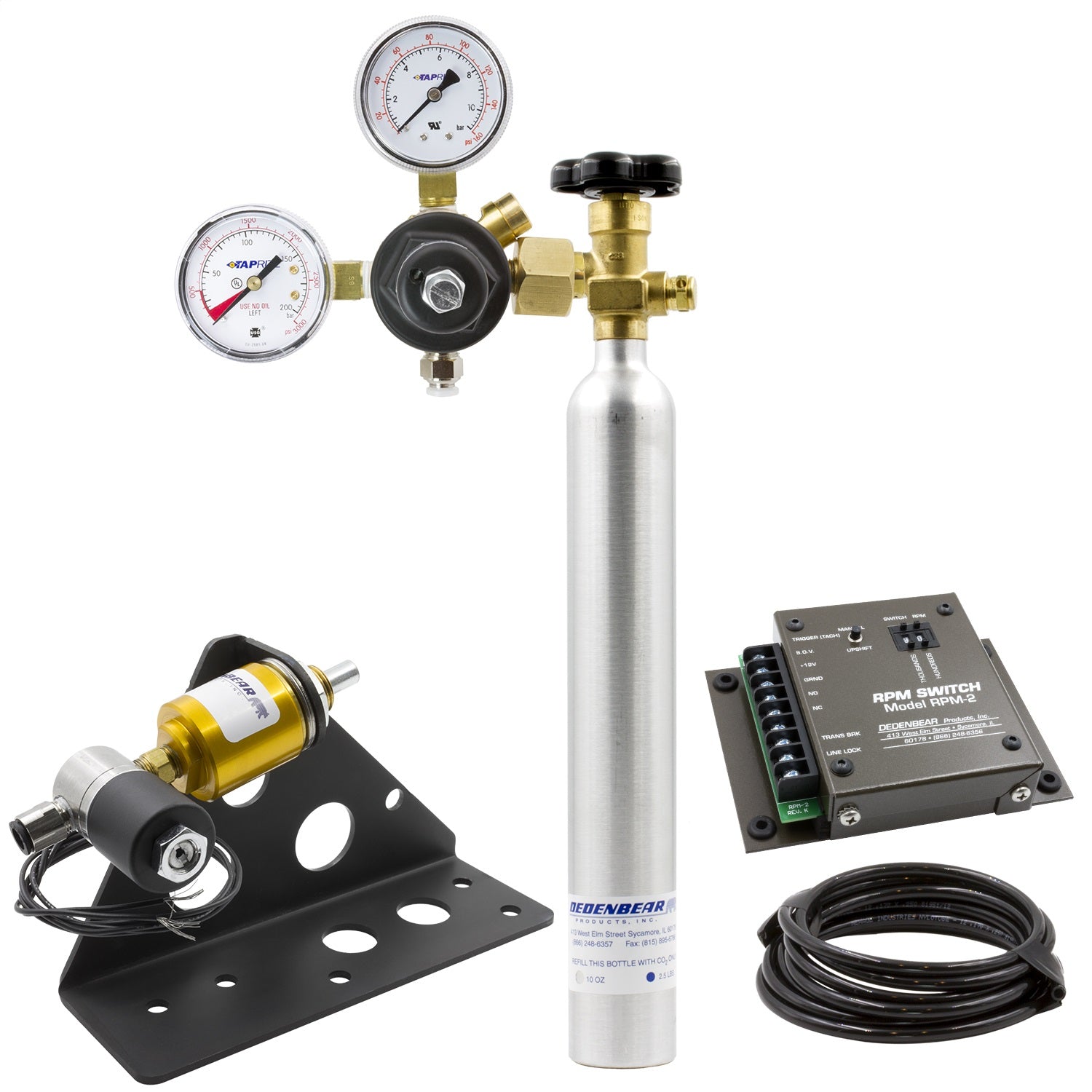Dedenbear AS3K CO2 SHIFTER KIT; CO2 BOTTLE/RPM SWITCH; 2 SPEED; QUARTERSTICK II Dedenbear AS3K
