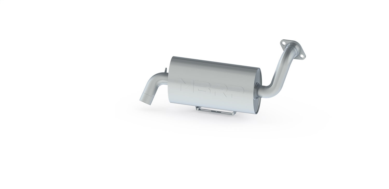MBRP Exhaust AT-9519SP ATV Exhaust System With Sport Muffler; Slip-On; Oval; 304 Stainless Steel; MBRP Exhaust AT-9519SP