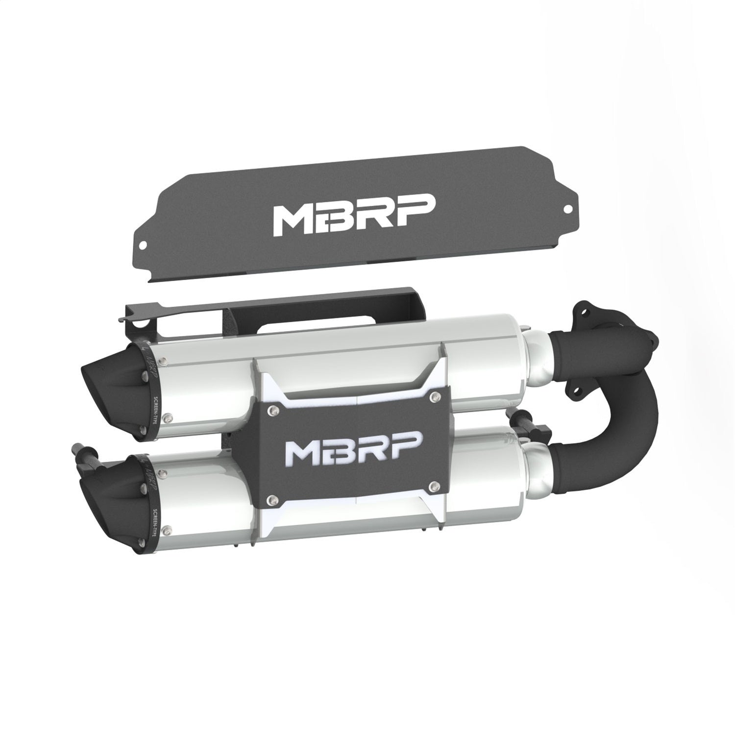MBRP Exhaust AT-9524PT ATV Exhaust System With Performance Muffler MBRP Exhaust AT-9524PT