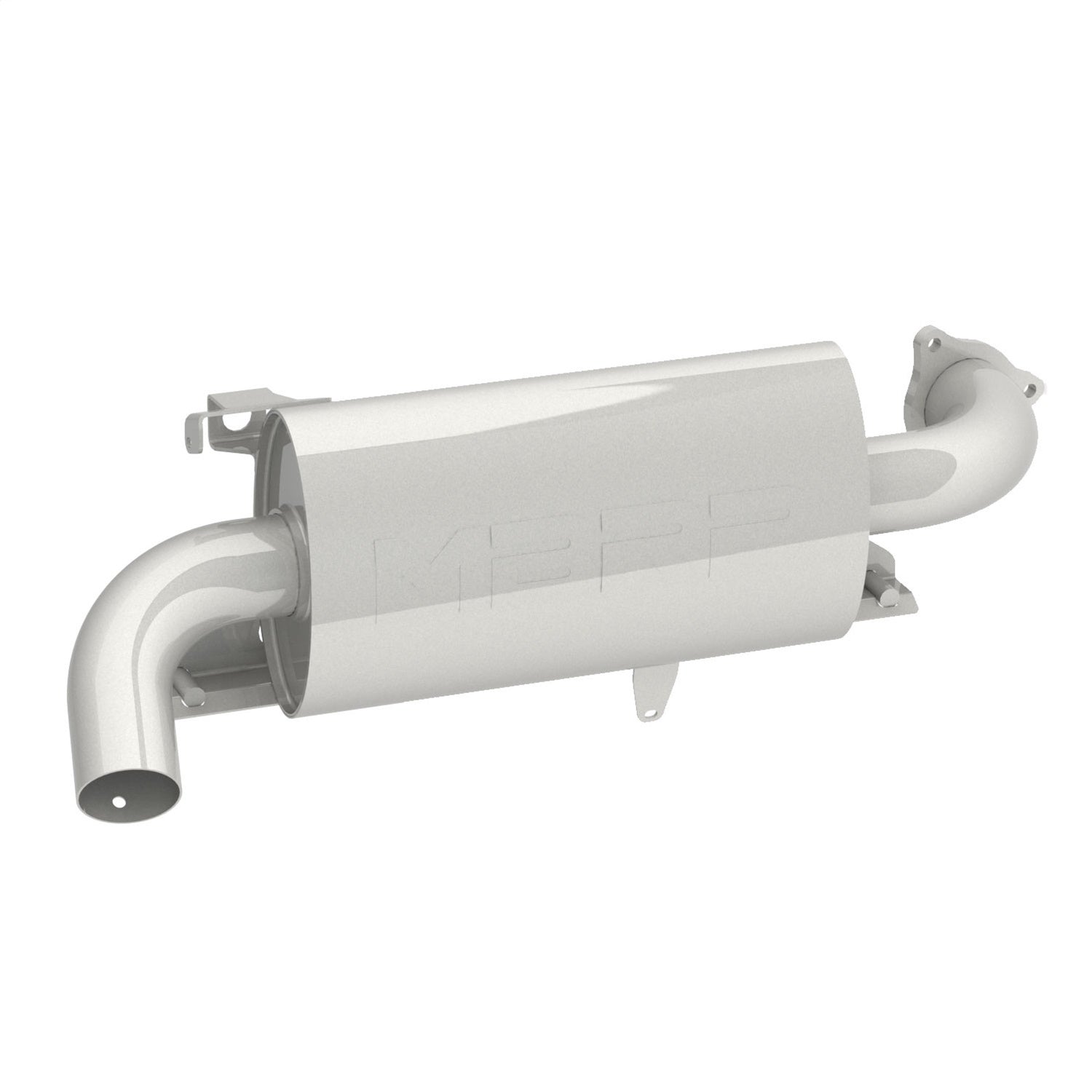 MBRP Exhaust AT-9524SP ATV Exhaust System With Sport Muffler; Slip-On; 304 Stainless Steel; MBRP Exhaust AT-9524SP