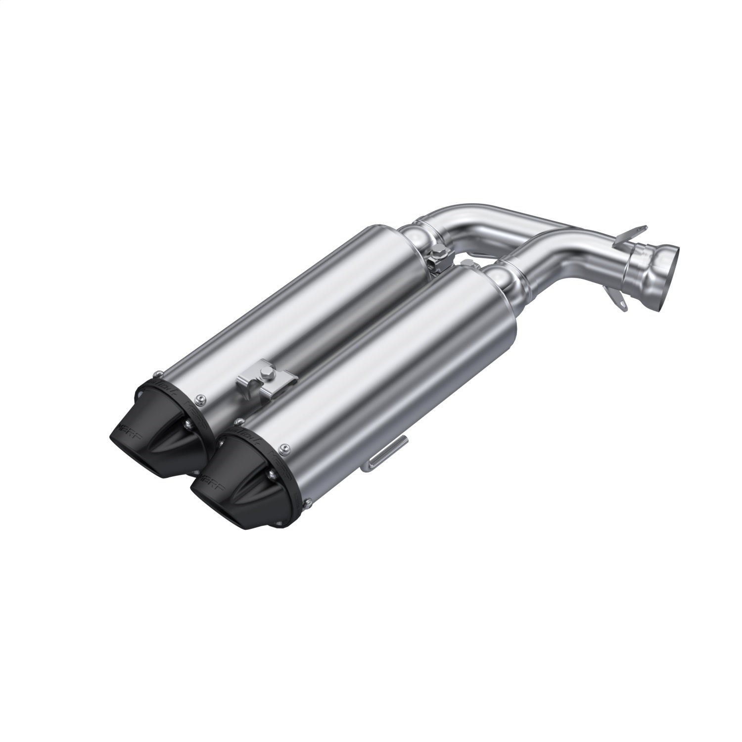 MBRP Exhaust AT-9534PT ATV Exhaust System With Performance Muffler; Slip On; Dual Muffler; 4 in.; MBRP Exhaust AT-9534PT