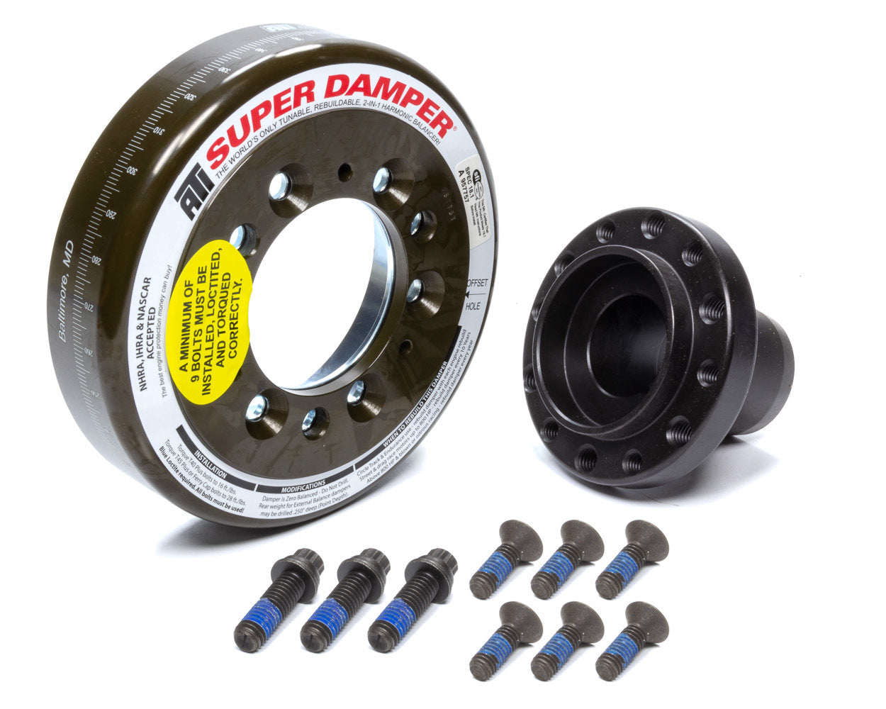 ATI Performance 917511AK SBF 6.325 Harmonic Damper - SFI 3-Bolt ATI Performance 917511AK