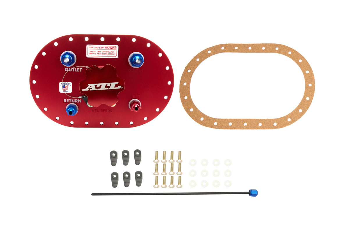 ATL Fuel Cells PT-BG-032 Fill Plate Alum. w/Flap Valve -8an Fitting ATL Fuel Cells PT-BG-032