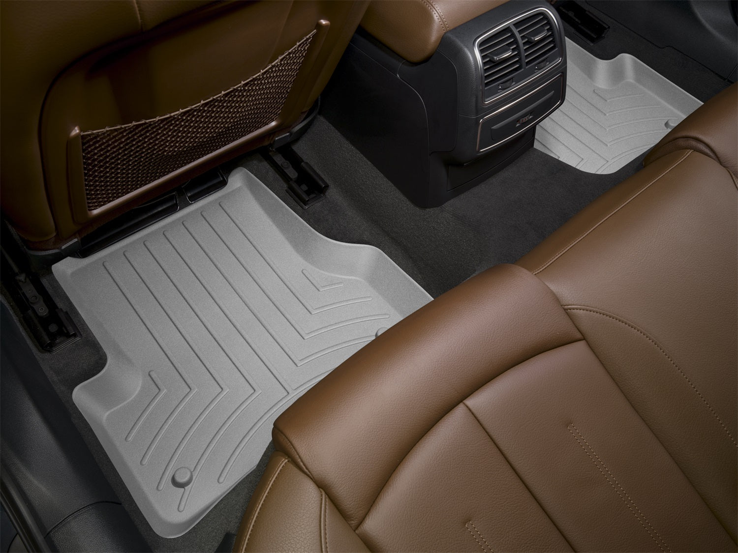 Weathertech 462642 FloorLiner™ DigitalFit®; Gray; Rear; 2 Piece; Weathertech 462642