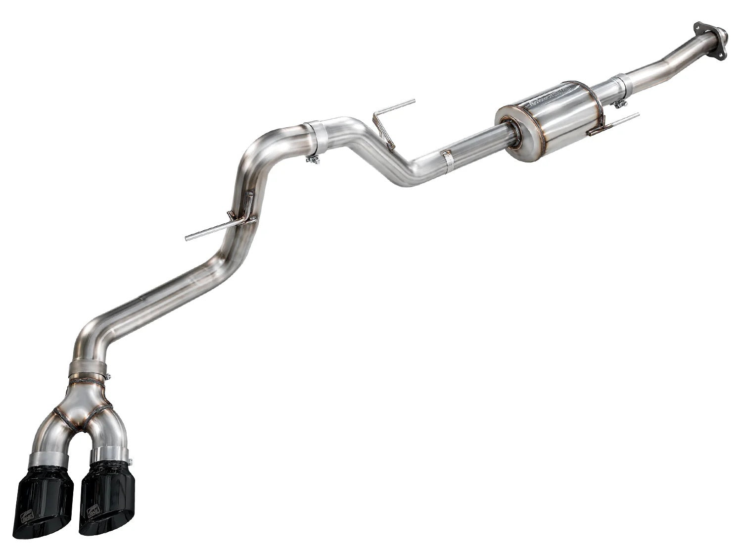 AWE Tuning 3015-33145 21+F-150 Side Exit Exh Reg Cab 4.5in Black Tips AWE Tuning 3015-33145