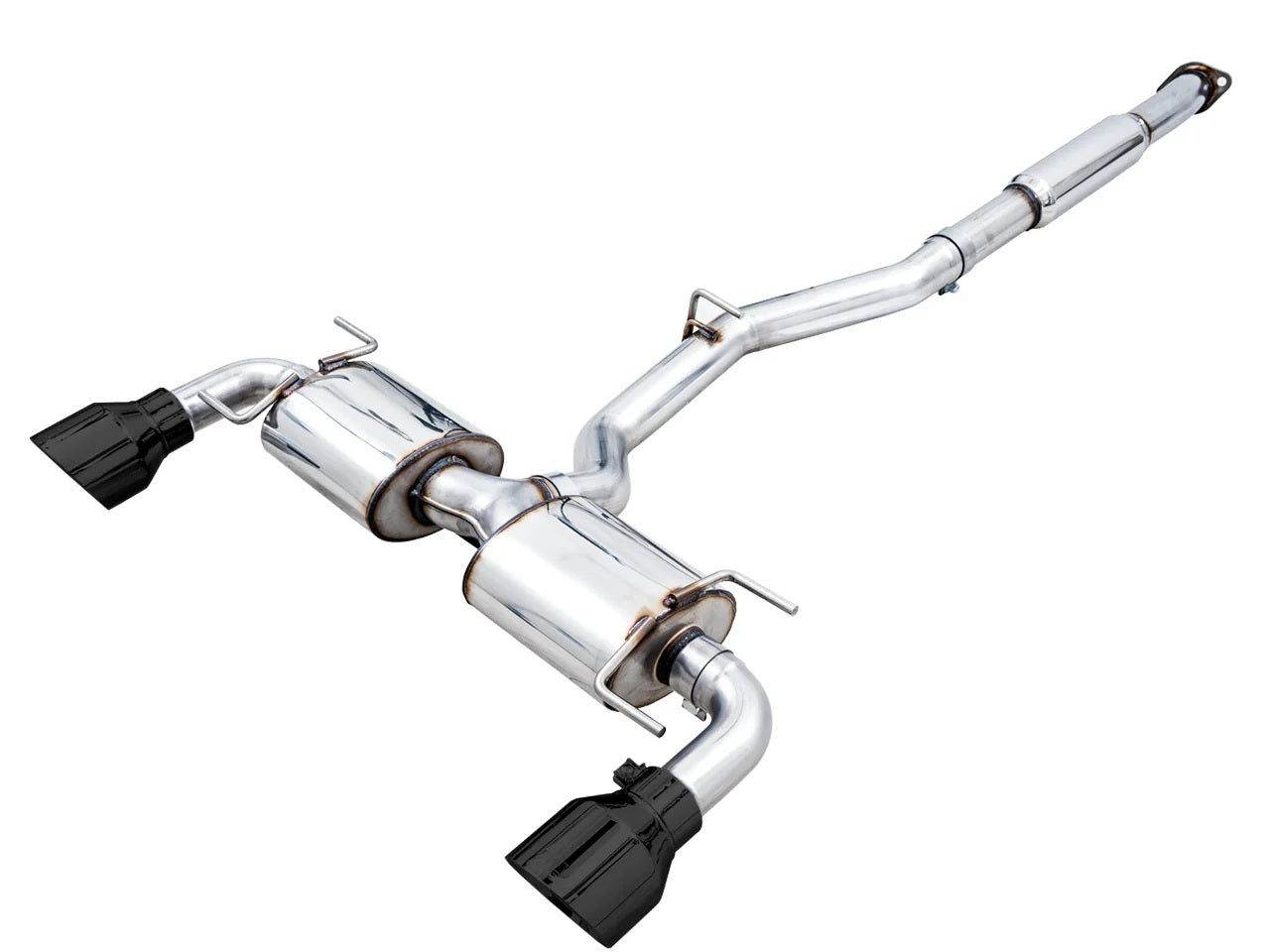 AWE Tuning 3015-33486 BRZ GR86 FR-S Exhaust Dual Outlet Black Tips AWE Tuning 3015-33486