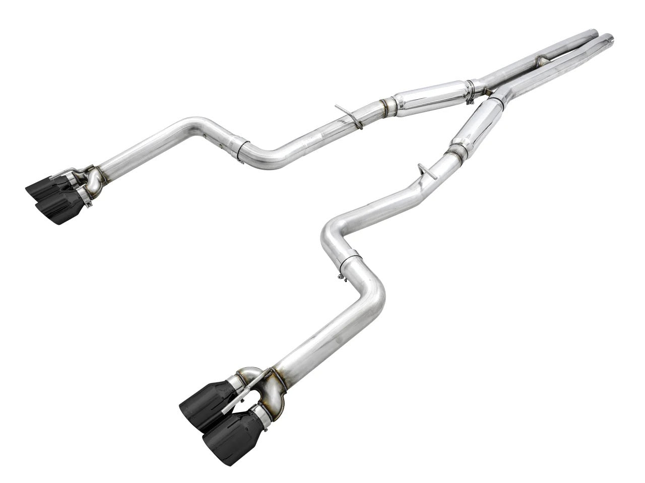 AWE Tuning 3015-43144 15+ 6.2 6.4 Challenger Dual Exh Quad Black Tips AWE Tuning 3015-43144