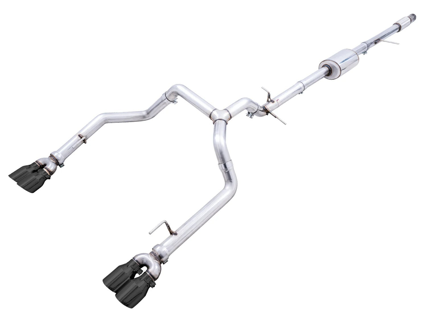 AWE Tuning 3015-43202 19-23 Silverado/Sierra Dual Exh Quad Black Tips AWE Tuning 3015-43202