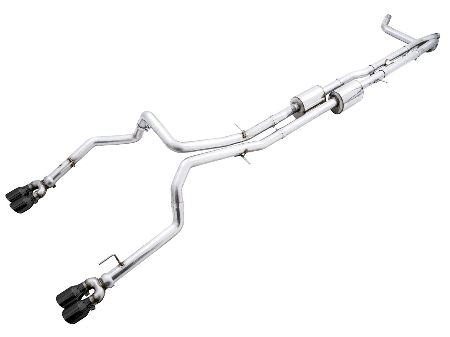 AWE Tuning 3015-43204 19-23 Silverado/Sierra Dual Exh Quad Black Tips AWE Tuning 3015-43204
