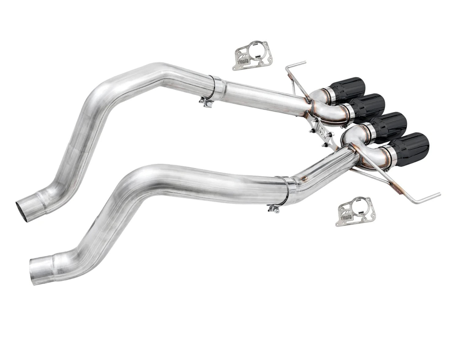 AWE Tuning 3020-43081 C7 Corvette Exhaust Quad Black Tips AWE Tuning 3020-43081