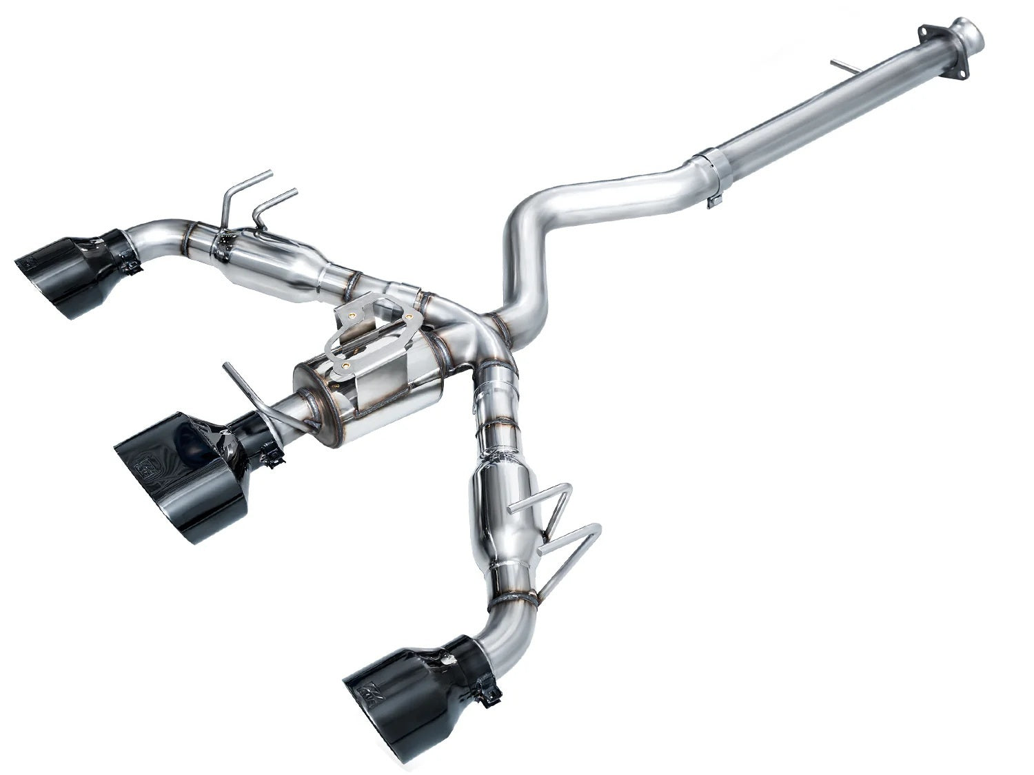 AWE Tuning 3020-53472 GR Corolla Exhaust Triple Outlet Black Tips AWE Tuning 3020-53472
