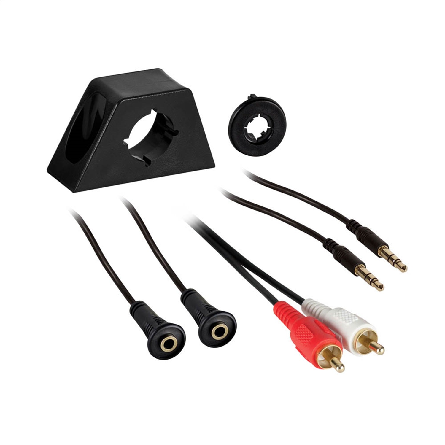 Metra Electronics AX35-DMK 3.5 mm To RCA; With Dash Mount Kit; Metra Electronics AX35-DMK