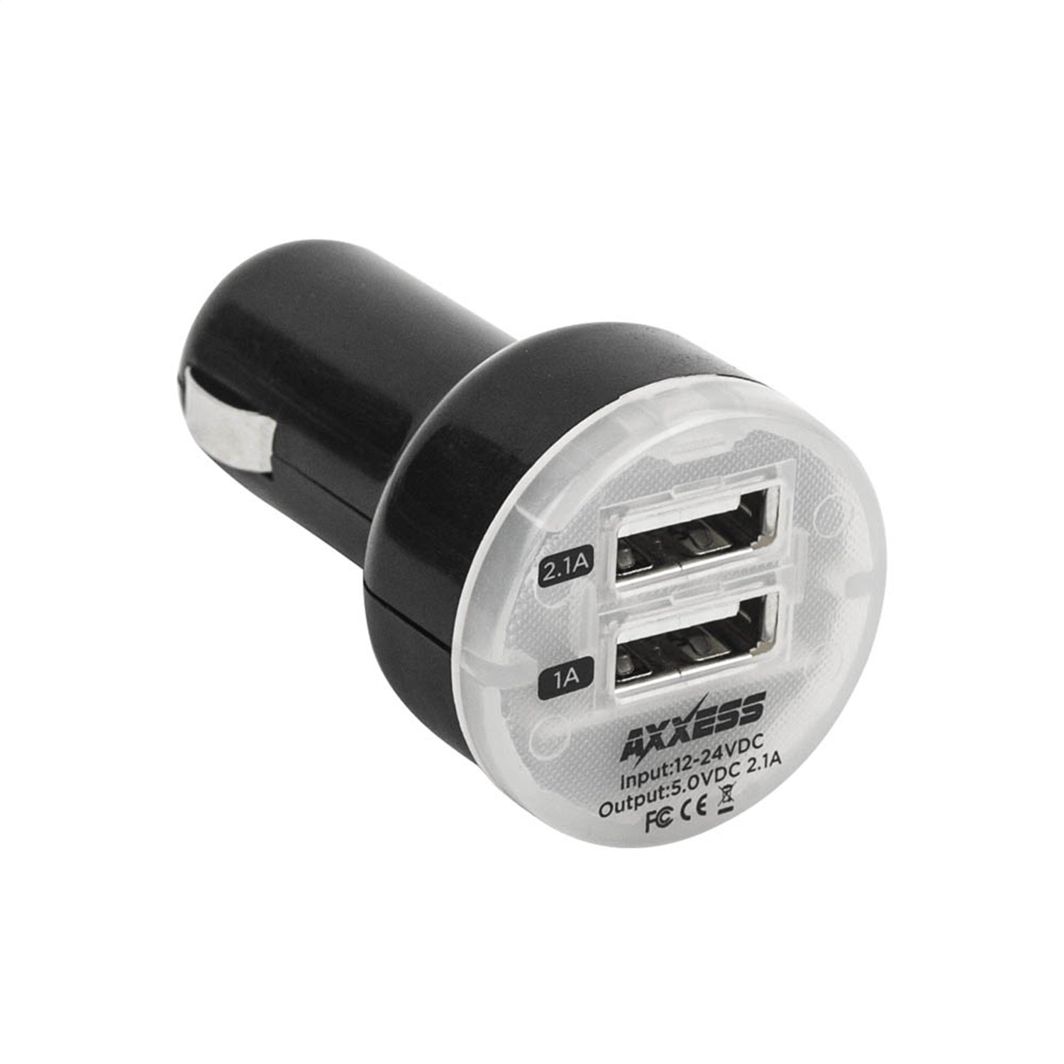 Metra Electronics AXCLA-2USB Dual USB Compact Device Charger; 2.1 AMP; Metra Electronics AXCLA-2USB