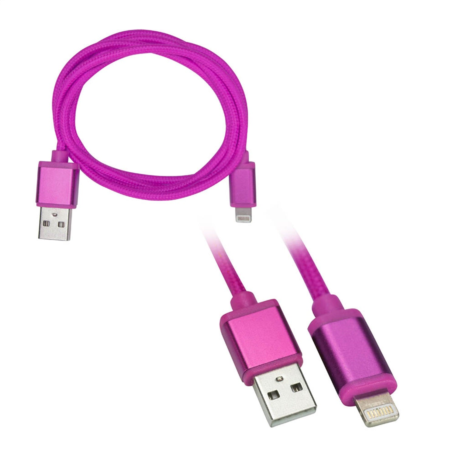 Metra Electronics AXLTG-PK Lightning Cable; 3 ft.; Pink; Metra Electronics AXLTG-PK