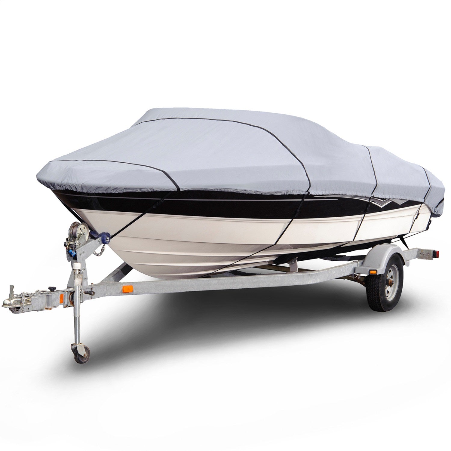 Budge B-1201-X8 Budge 1200 Denier V-Hull Boat Cover Budge B-1201-X8