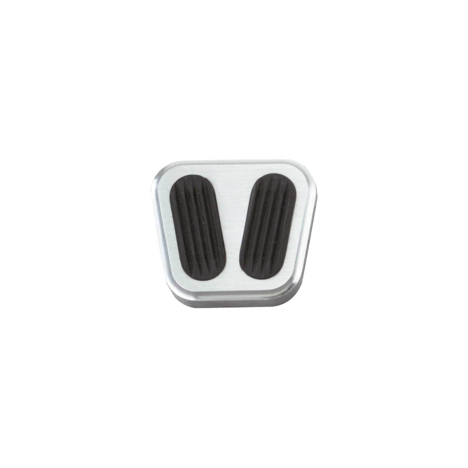 Lokar BAG-6099 Emergency Brake Pedal Pad; Brushed; w/Rubber Insert; Billet Aluminum; Lokar BAG-6099