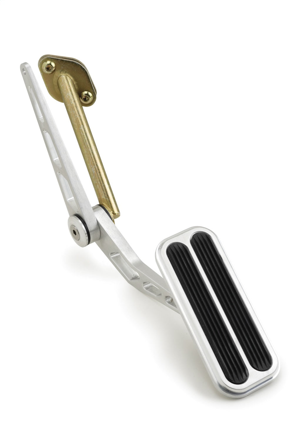 Lokar BAG-6127 Throttle Pedal Assembly; Brushed; w/Rubber Insert; Billet Aluminum; Lokar BAG-6127