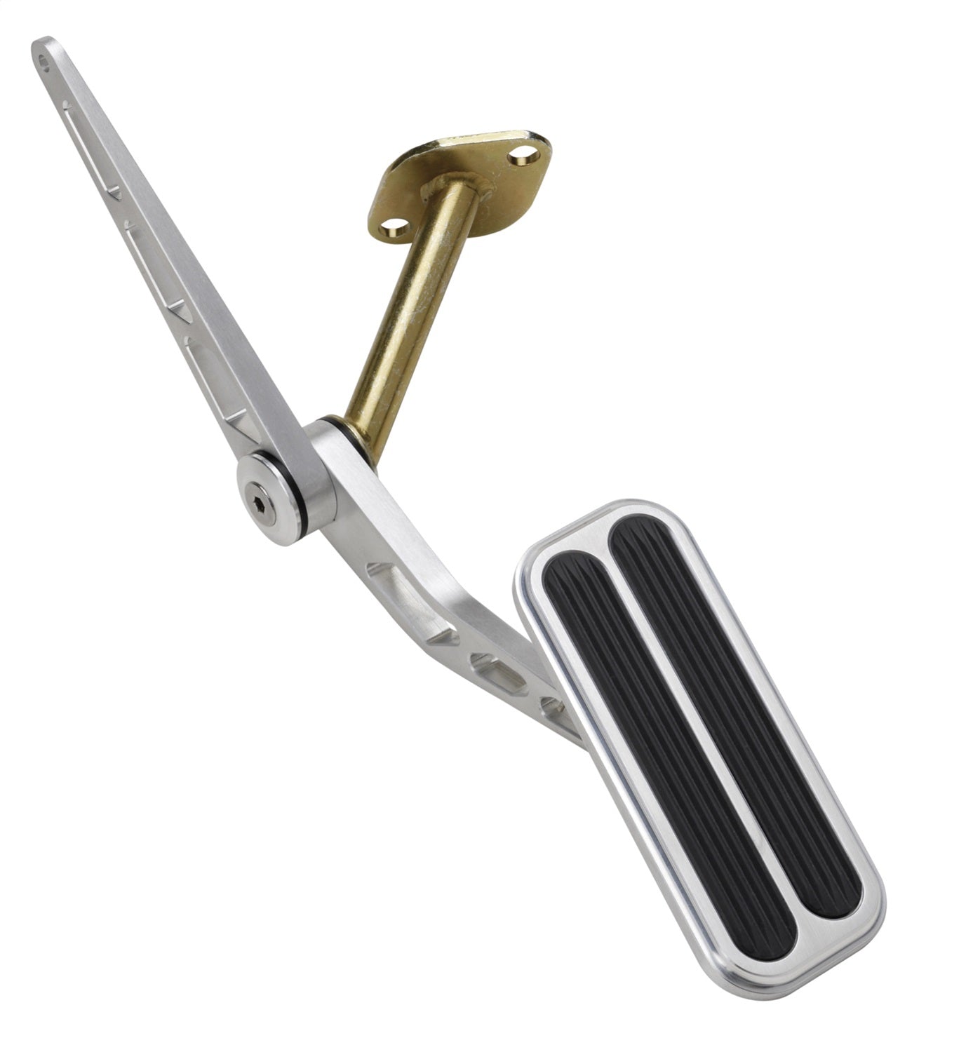 Lokar BAG-6129 Throttle Pedal Assembly; Brushed; w/Rubber Insert; Billet Aluminum; Lokar BAG-6129