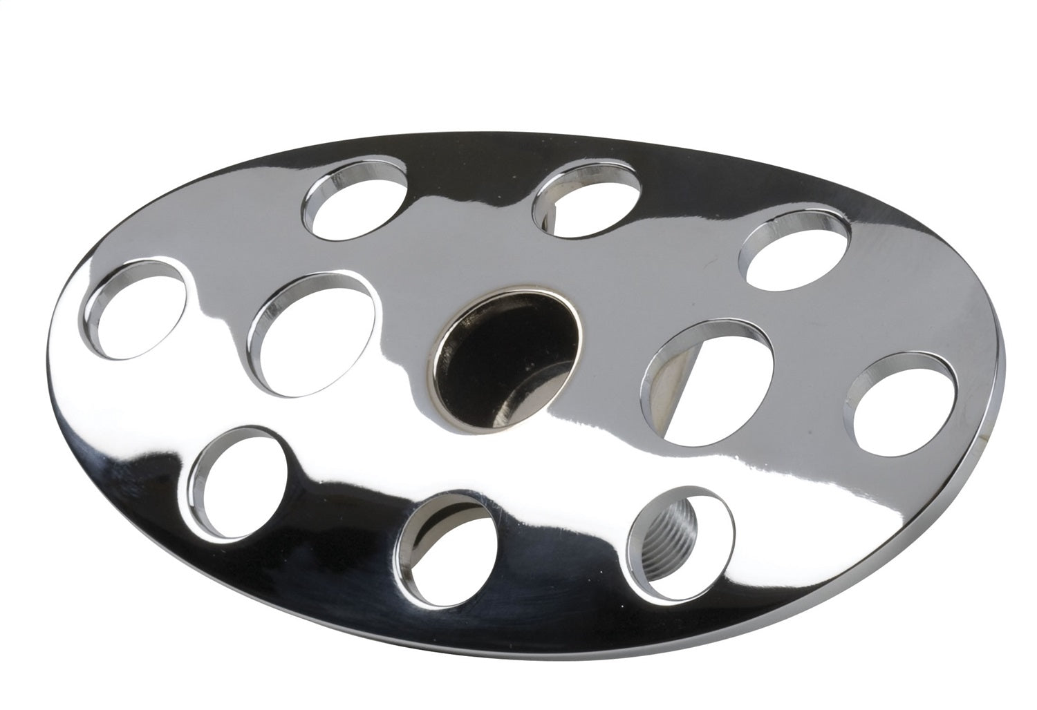 Lokar BAG-6153 Brake Pedal Pad; Chrome Plated Steel; Lakester; Curved; Lokar BAG-6153