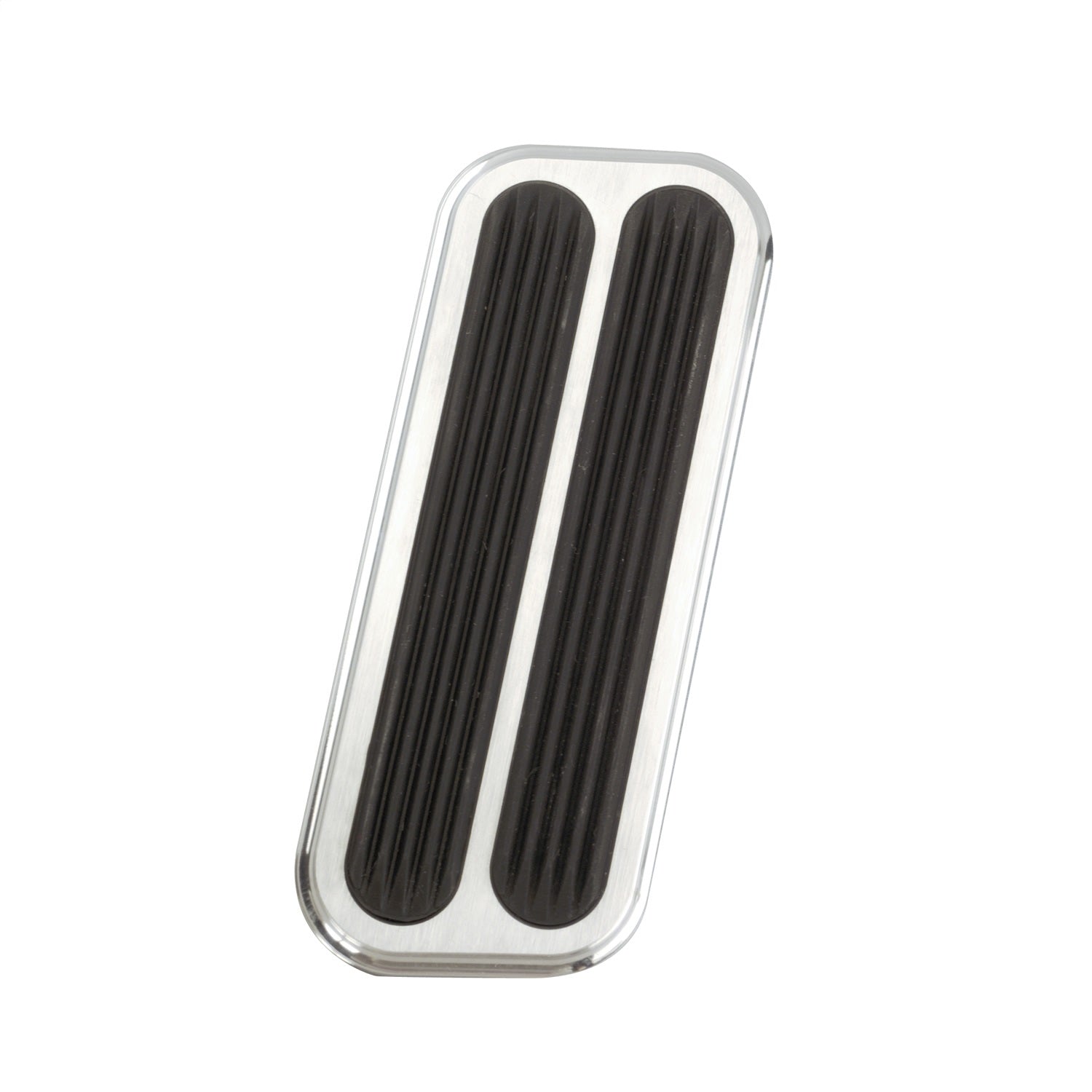 Lokar BAG-6157 Throttle Pedal Pad; Brushed; Drive By Wire; w/Rubber Insert; Billet Aluminum; Lokar BAG-6157