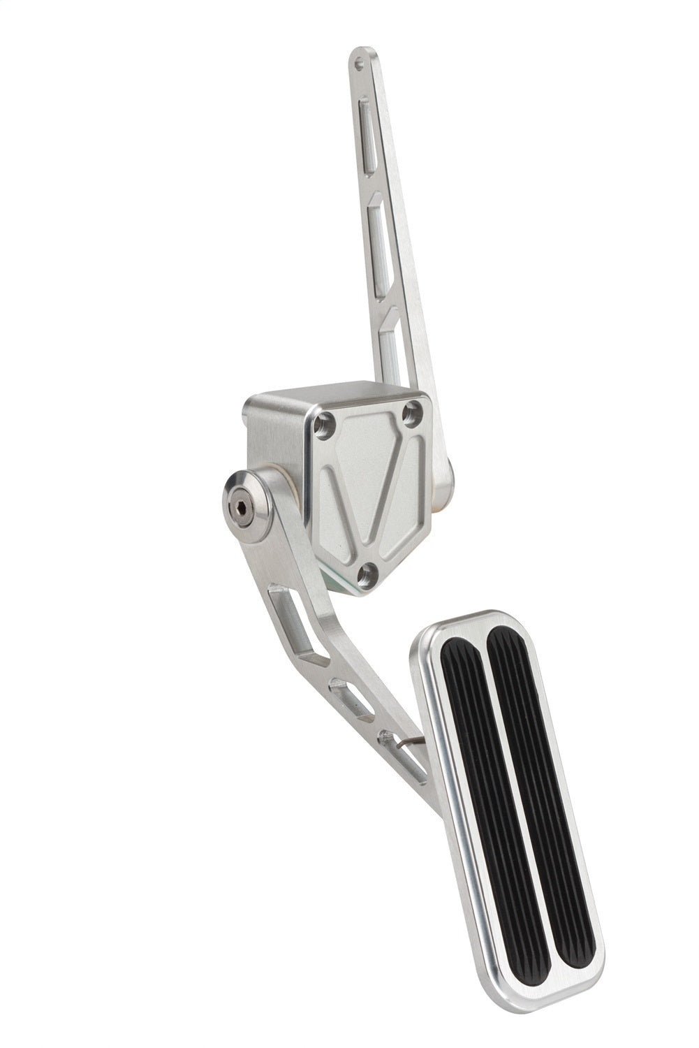 Lokar BAG-6165 Throttle Pedal Assembly; Brushed; w/Rubber Insert; Billet Aluminum; Lokar BAG-6165