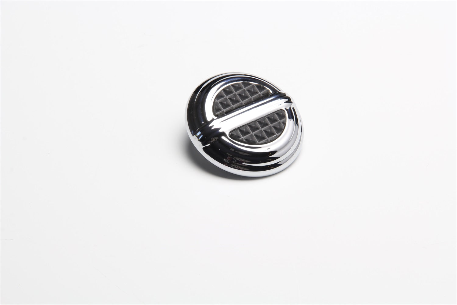 Lokar BAG-6209 Brake Or Clutch Pedal Pad; Lucille Series; w/Ribs; Chrome Finish; Lokar BAG-6209