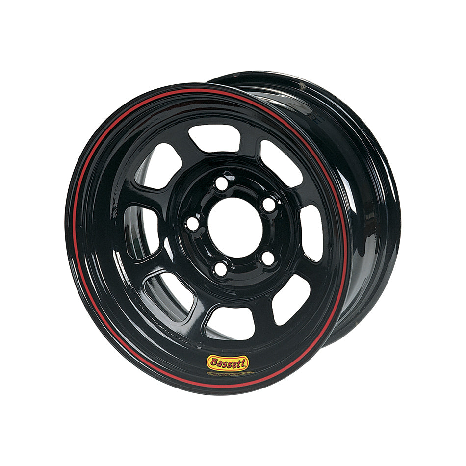 Bassett 47SF3 Wheel 14x7 D-Hole 5x 4.5in 3in BS Black Bassett 47SF3