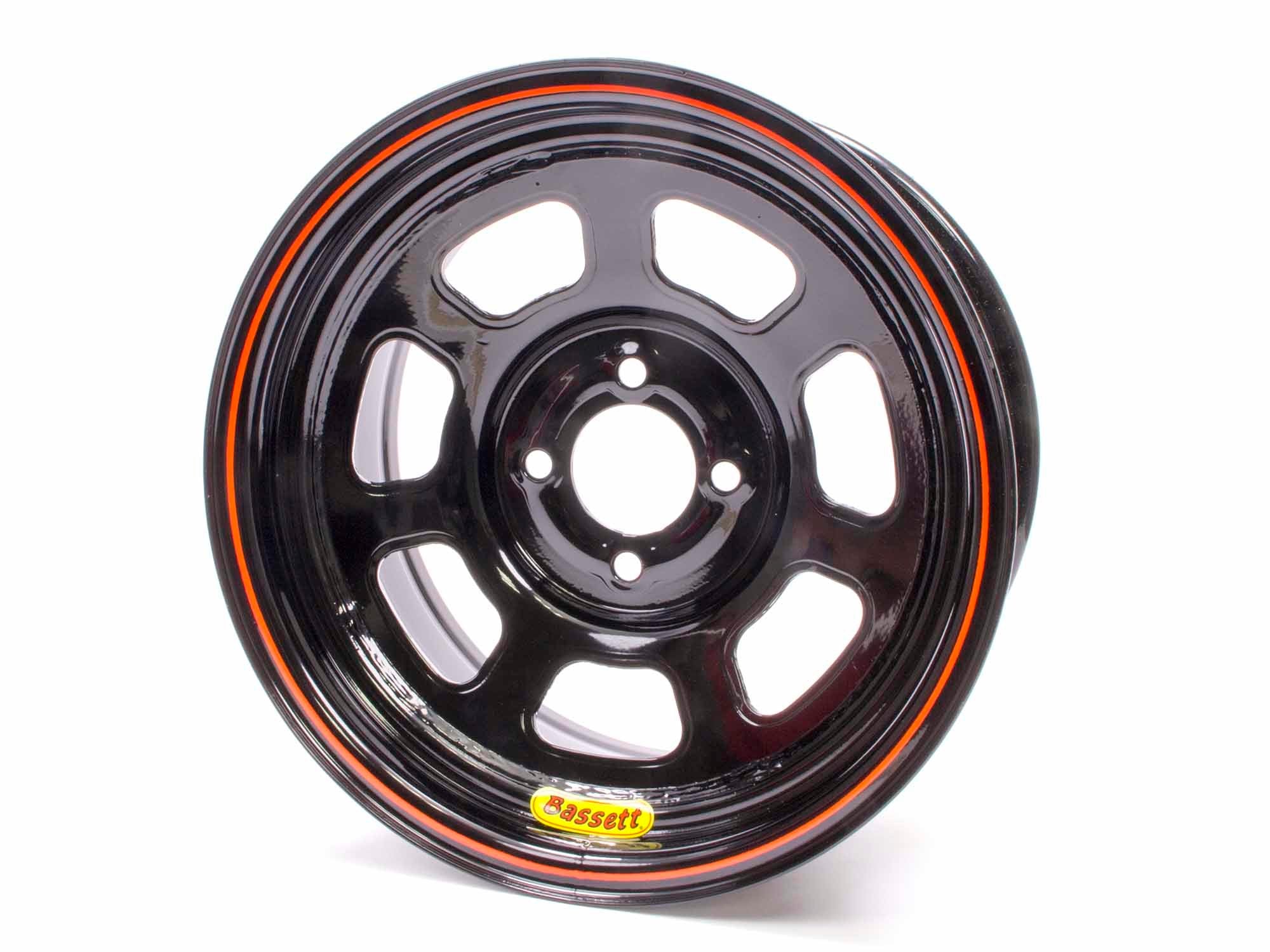 Bassett 47SH2 Wheel 14x7 D-Hole 4x100mm 2in Black Bassett 47SH2