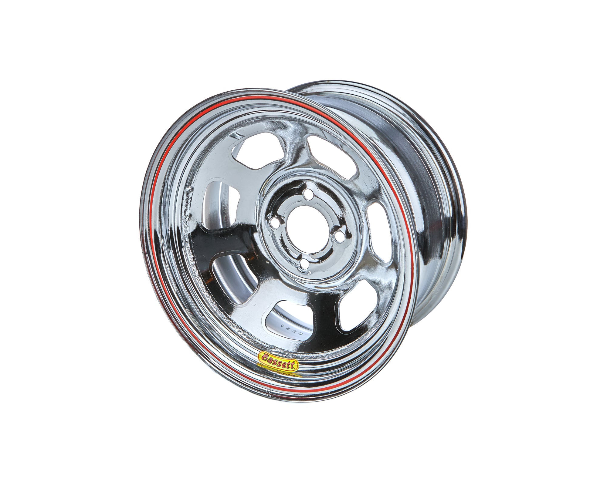 Bassett 47SH3C Wheel 14x7 D Hole 4x 100MM 3in Chrome Bassett 47SH3C