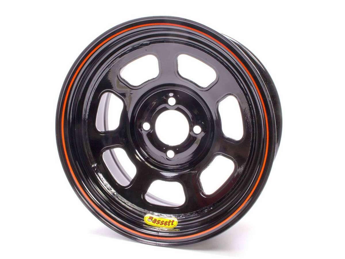 Bassett 47SH4 Wheel 14x7 D-Hole 4x100 4.0in BS Black Bassett 47SH4