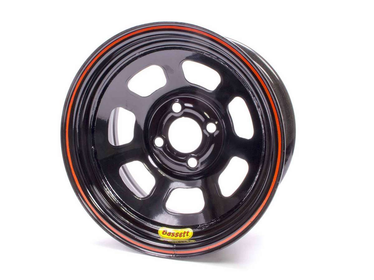 Bassett 47SP3 Wheel 14x7 D-Hole 4x4.25 in 3in BS Black Bassett 47SP3