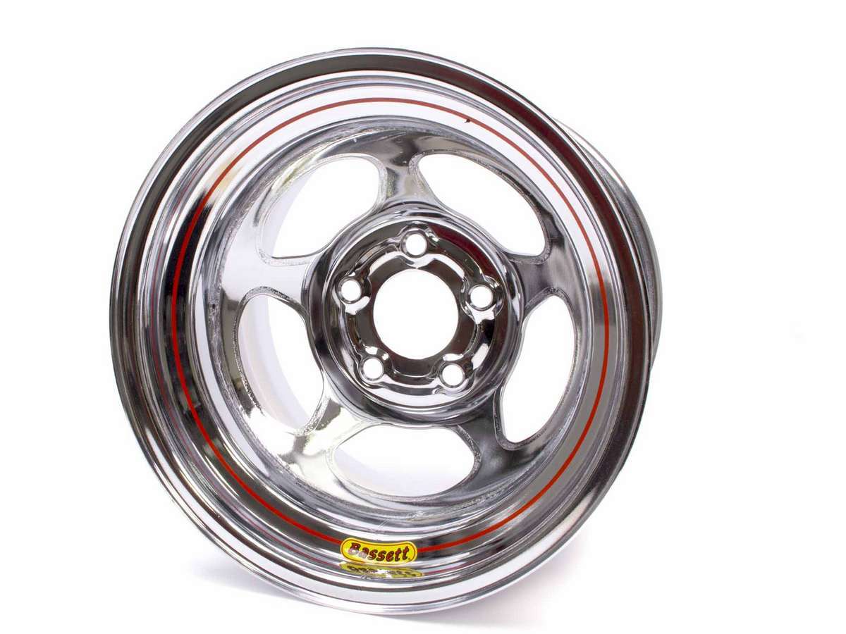 Bassett 50L555C 15x10 Chrome Inertia 5x5 5-1/2in BS Bassett 50L555C