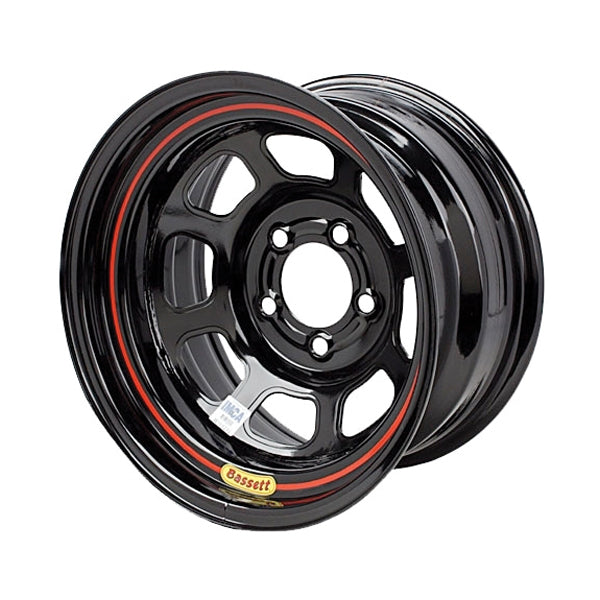 Bassett BAS57RN4 Wheel 15in x 7in 5x100mm DOT Black Bassett BAS57RN4