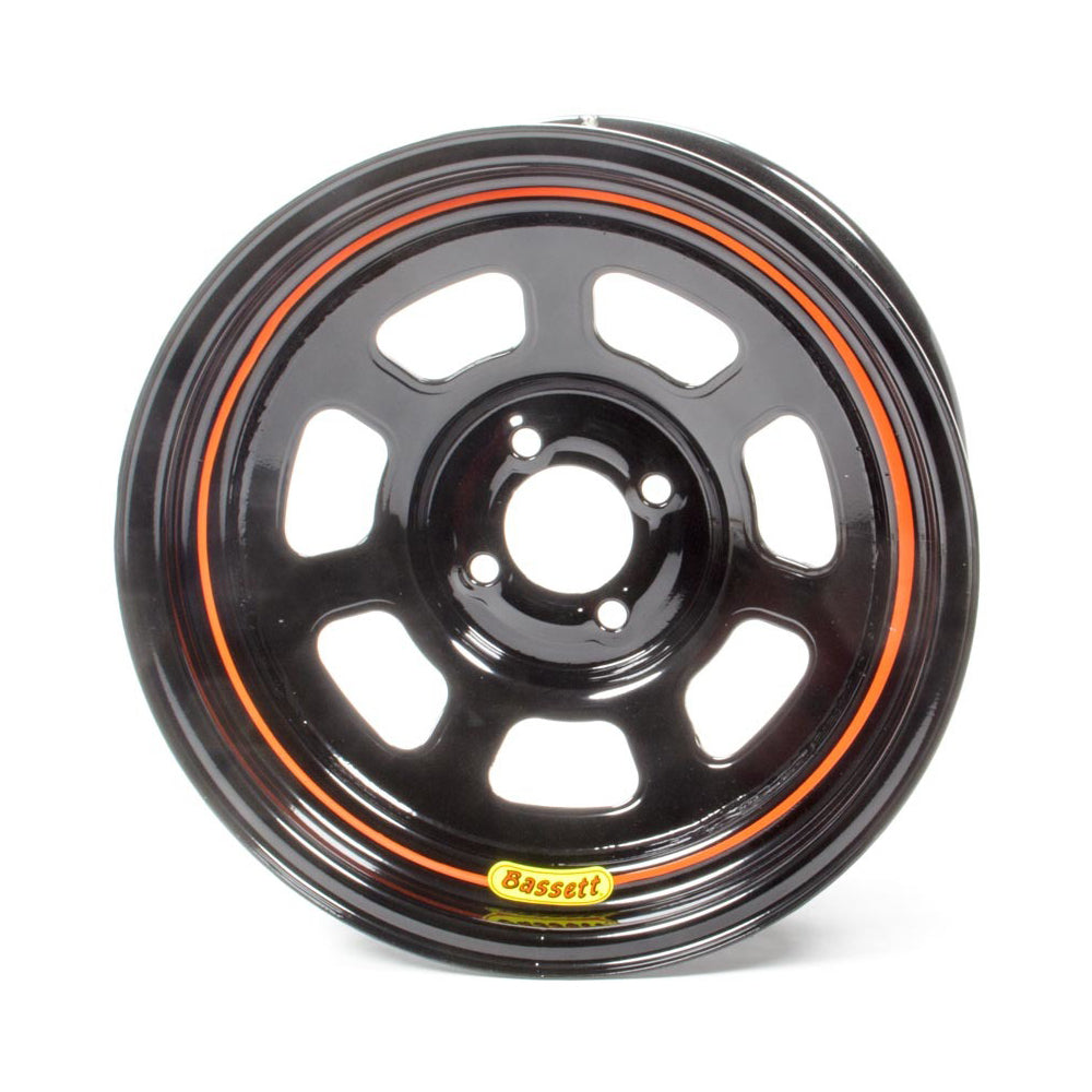 Bassett 57SH3 Wheel 15x7 D Hole 4x 100MM 3in Black Bassett 57SH3