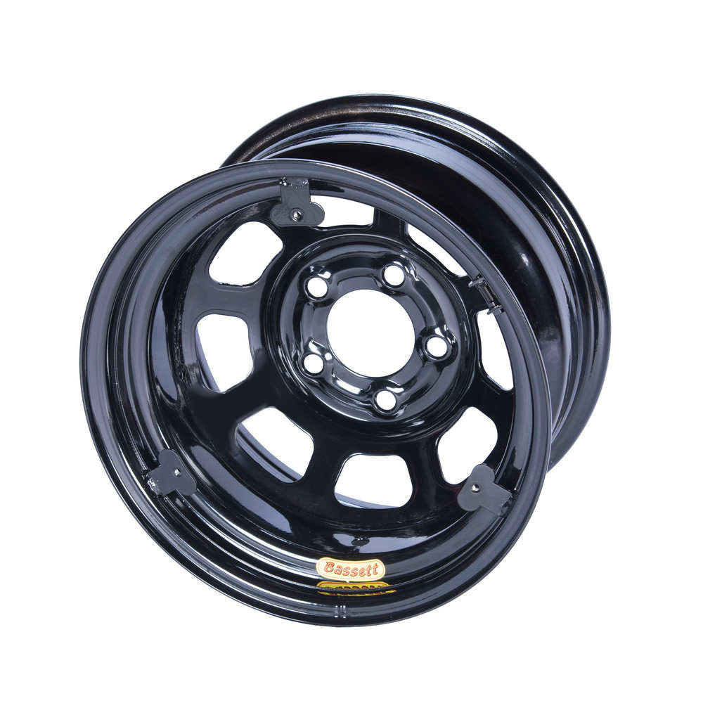 Bassett 58A52IRING 15X8 IMCA Black Inertia 5x5 w/Tab Bassett 58A52IRING