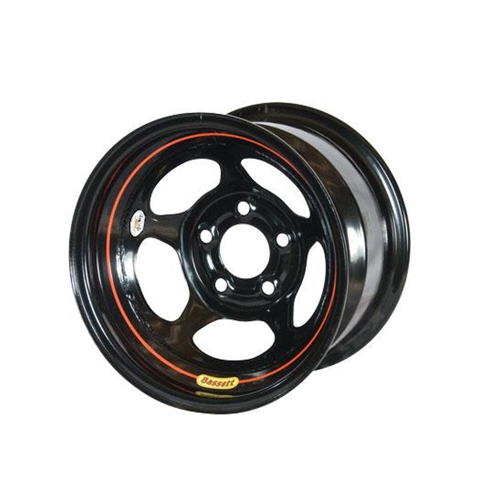 Bassett 58A53W Wheel 15x8 5x5 3in Armor Edge Black Bassett 58A53W