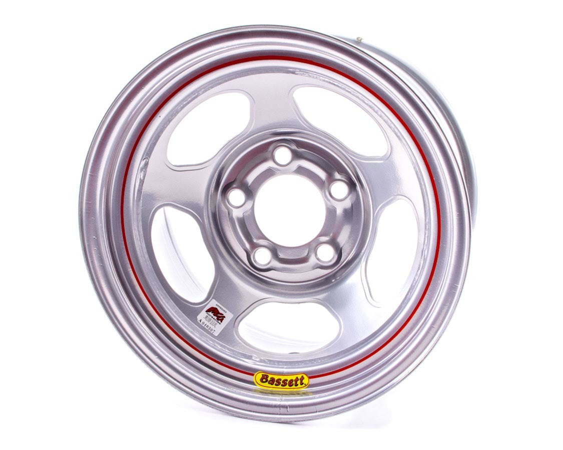 Bassett 58A54IS 15x8 IMCA Silver Inertia  5x5 Bassett 58A54IS