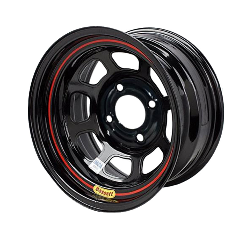 Bassett 58S545 15x8 5x5 Black Spun 4.5in BS Bassett 58S545