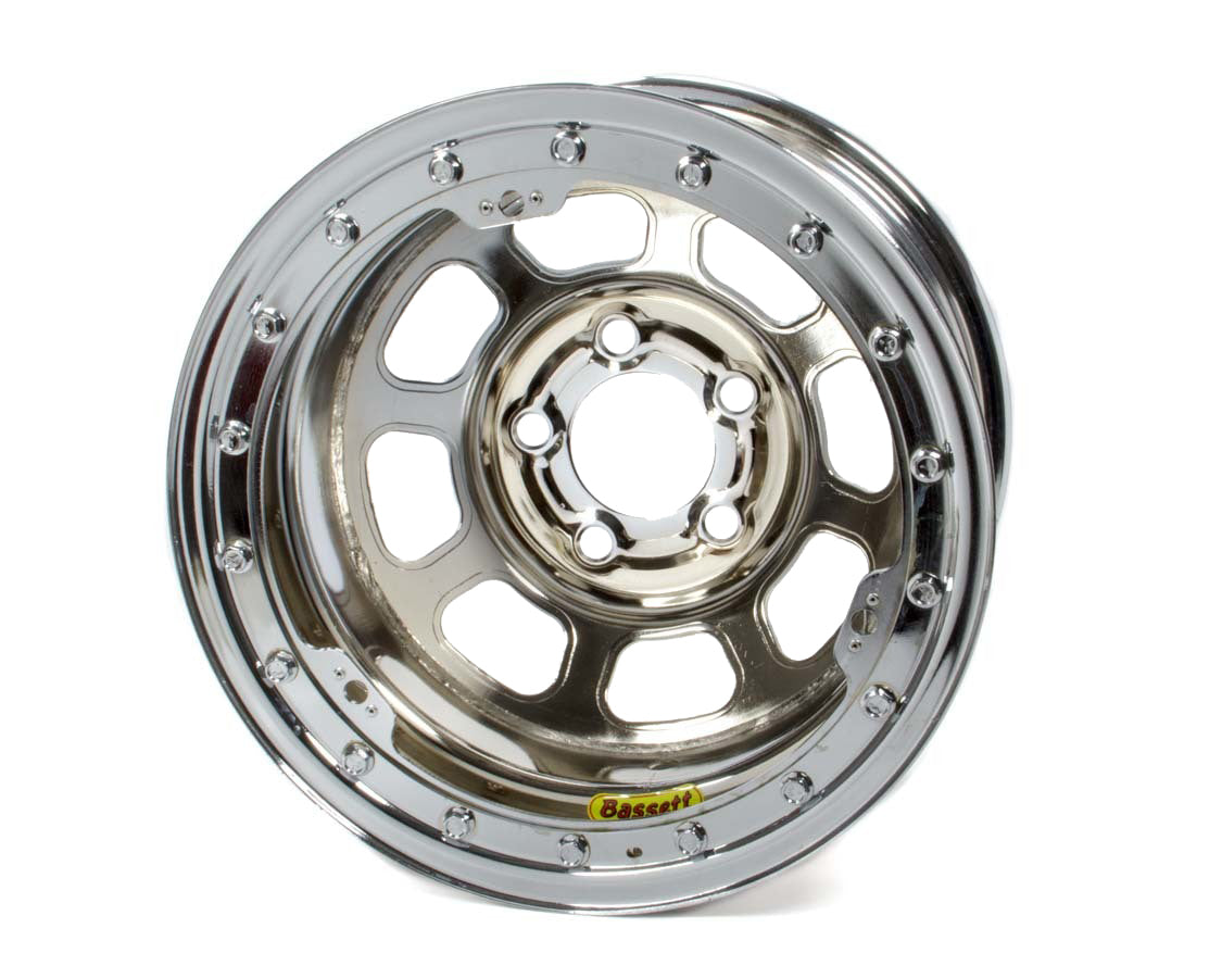 Bassett 59D54CL 15 x 8.75 B/L Chrome 4in D-Hole Bassett 59D54CL
